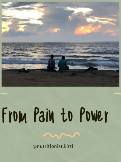 This is what the journey looks like: from pain to power. It's about finding strength in vulnerability and transforming our struggles into our greatest assets.
