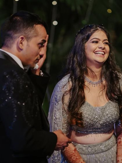 A candid shot filled with laughter. This shows that my makeup is built to last through all the happy tears and joyful moments.