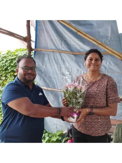 Presenting a token of our gratitude to Purnima Mahato Ma'am. Her visit reinforced our commitment to providing world-class training opportunities.