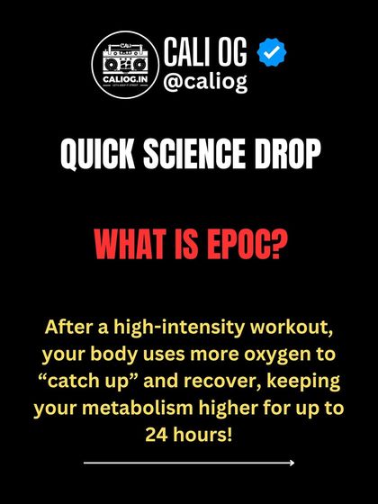 So what is EPOC? After a high-intensity workout, your body uses more oxygen to recover, keeping your metabolism higher for up to 24 hours.