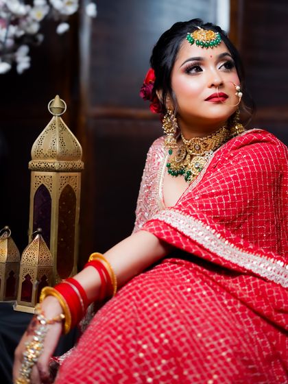 This shot uses a lantern prop to create a warm, romantic ambiance.