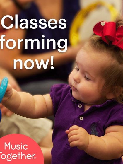 Classes are forming now. This image of an adorable baby with a maraca is a little teaser to get excited for our upcoming "Bells" session.