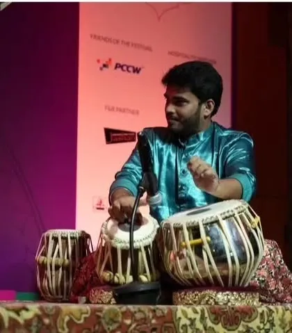 A performance shot from the 'India by the Bay' festival in Hong Kong. The stage was set beautifully, creating an intimate atmosphere.