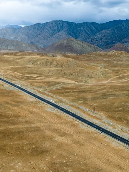 An endless road cutting through the barren expanse of Ladakh. There's a certain meditative quality to these empty spaces, a feeling of freedom I aim to convey in my work.