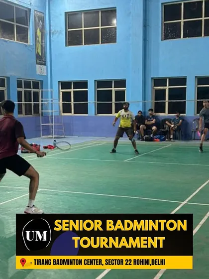 An intense moment from the Senior Badminton Tournament at our Rohini center. I also cater to adult and senior amateur players.
