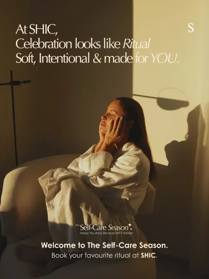 At SHIC, celebration looks like a ritual: soft, intentional, and made for you. Welcome to the self-care season. Book your favorite ritual today.