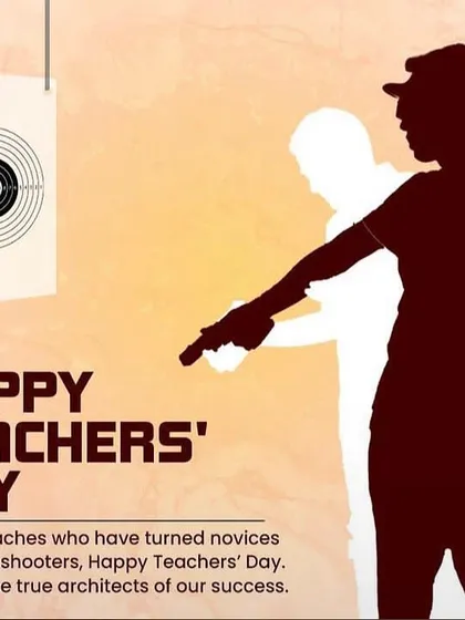 A Teacher's Day graphic that perfectly captures my mission: turning novices into sharpshooters. I consider myself an architect of my students' success.