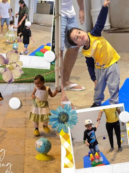 More happy moments from our toddler fitness program! You can see kids stretching, running, and balancing, all with big smiles. We make sure every movement is a step toward more confidence.