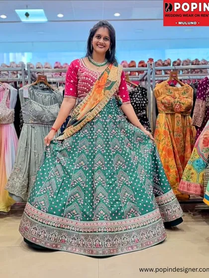 For the perfect bridesmaid or wedding guest look, this vibrant green lehenga is an absolute winner. It's festive, elegant, and lets you shine without taking the spotlight from the bride.
