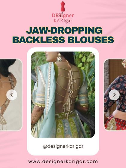 More inspiration for beautiful backless blouses. I can create intricate designs with crisscross lacing, sheer panels, or unique cut-outs to make your outfit stand out.