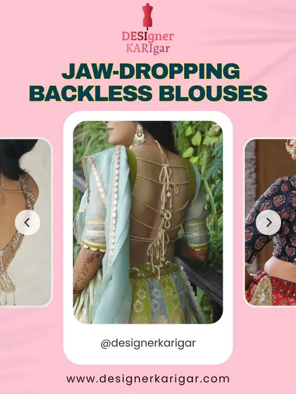 This collage features creative and intricate backless designs, including a crisscross tie-up style that is both modern and elegant.