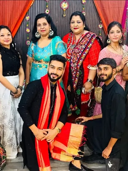 A big group picture from our Dandiya celebration. It’s wonderful to see so many members of our community come together.