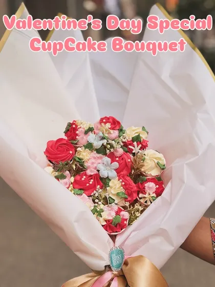Why give flowers when you can give a bouquet of cupcakes? This is my special Valentine's Day Cupcake Bouquet, with each cupcake decorated to look like a real flower, making for a truly sweet and romantic gesture.