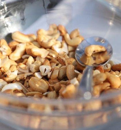 A bowl of roasted cashews, part of the snack selection we provided for the VIP lounge at the racecourse event.