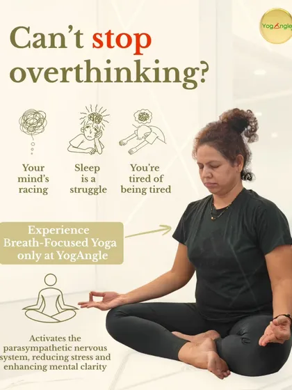If your mind is constantly racing and sleep feels like a struggle, your nervous system is likely in overdrive. My breath-focused yoga sessions are designed to activate your body's natural relaxation response, helping you quiet the noise, reduce stress, and find mental clarity.