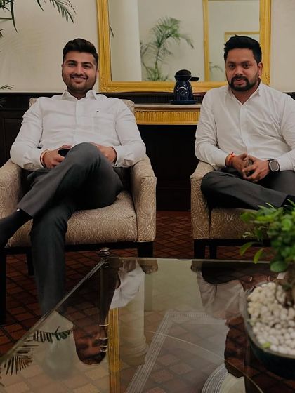 A formal meeting with a colleague. Professionalism and mutual respect are key to my interactions.