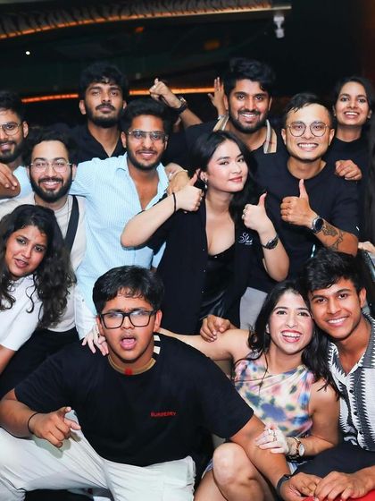 The Saturday night crew at Badmaash is always a vibe.