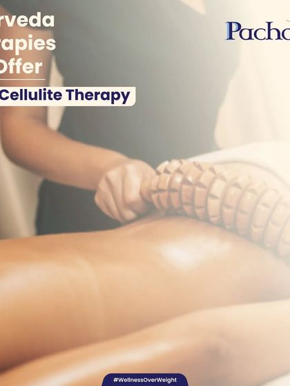 Our anti-cellulite therapy uses Ayurvedic techniques to improve circulation and break down stubborn fat deposits. This image shows a wooden roller used to stimulate the lymphatic system and smooth the skin.