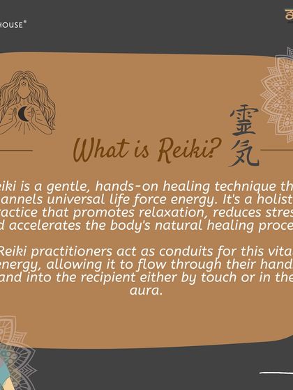 What is Reiki? It is a gentle, hands on healing technique that channels universal life force energy to promote relaxation, reduce stress, and accelerate the body's natural healing process.