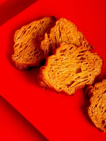 A close-up of the crispy, caramelized texture of the Christmas Morning Crack.