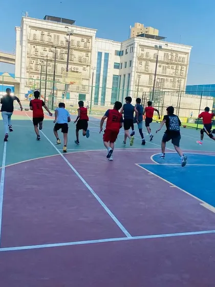 A view from behind as the players take off for a sprint. We build explosive speed.