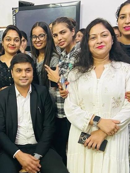 Celebrating Diwali with my female colleagues. These festive moments strengthen our bonds and make our professional lives richer.