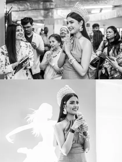 I was honored to document a Women's Day event for cancer patients at Tata Memorial Hospital. These black and white images of Miss India World Nikita Porwal capture the emotion and inspiration of the day.