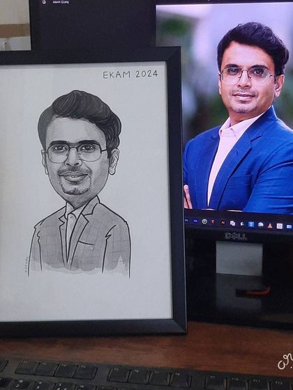 The final framed piece for one of the EKAM 2024 corporate gifts.