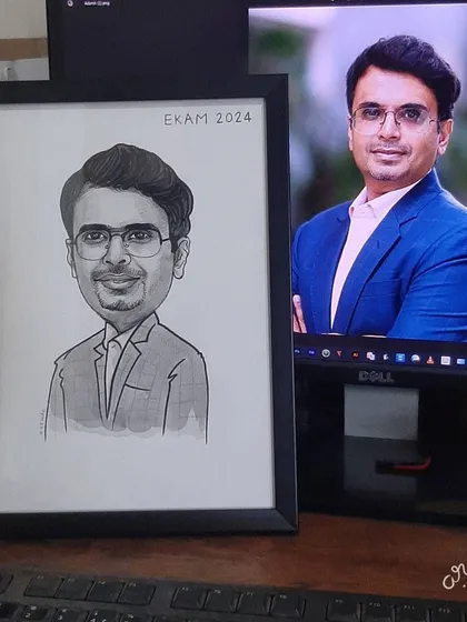 The final framed piece for one of the EKAM 2024 corporate gifts.