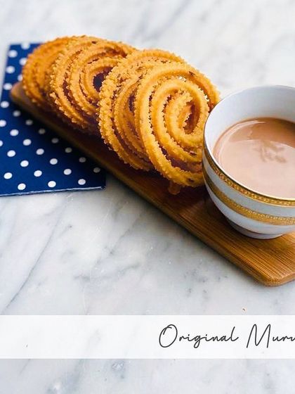 My Original Murukku, made with a simple, traditional recipe of rice flour and urad dal flour. It's the classic taste of home, perfect with a cup of hot tea or coffee.