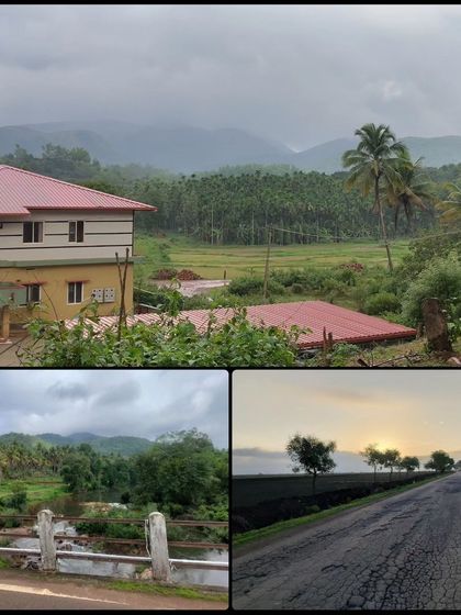 The scenic beauty of the Malenadu region during the Jog Falls 1000K BRM. The stunning landscapes provide a welcome distraction from the pain and suffering of an ultra-distance ride.