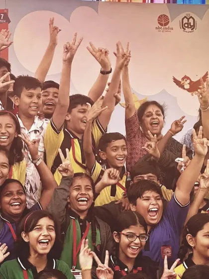 This is the energy that fuels me. The pure, unbridled joy of children at a literature festival, their hands in the air, their faces alight with excitement. This is the reward, the very essence of why I share stories.