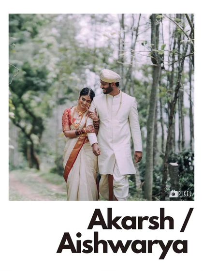 A beautiful shot of the couple walking through a coffee estate, perfectly capturing the essence of a Coorg wedding.