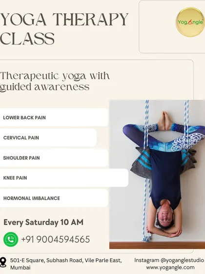 My yoga therapy classes are designed to address specific, persistent issues. I provide guided, therapeutic practices for anyone dealing with lower back pain, cervical and shoulder tension, knee discomfort, or hormonal imbalances.
