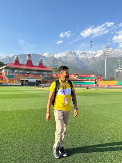 A moment of appreciation for the incredible scenery and the opportunity to be part of the IPL at this iconic venue.
