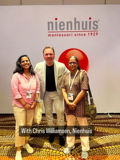 Our faculty members with Chris Willemsen, the brand manager for Nienhuis, at the retreat in Colombo.