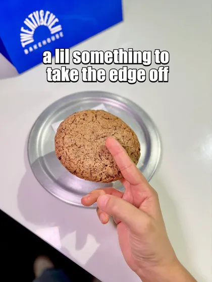 A simple pleasure: one of our classic cookies, a little something to take the edge off.