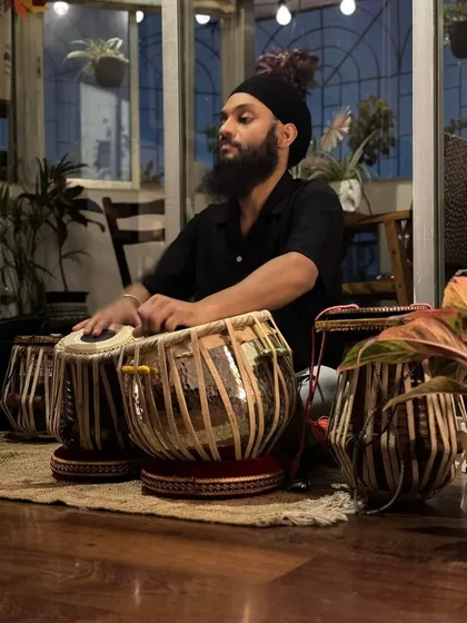 Lost in the rhythm during a home practice session. This is where the foundation of every performance is built.