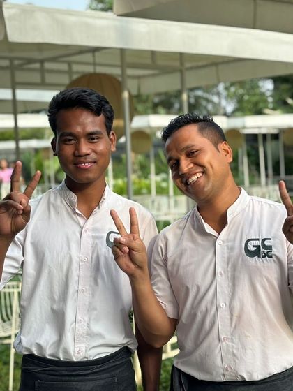 A duplicate shot capturing the friendly and fun-loving spirit of my team.