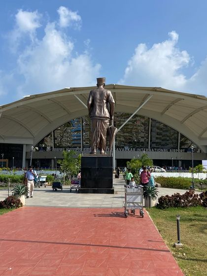The Veer Savarkar International Airport in Port Blair, the gateway to our Andaman adventures.