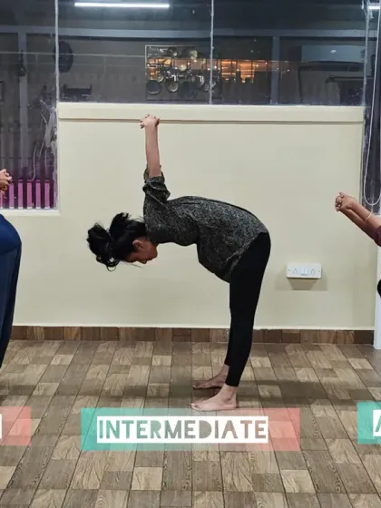 This is an amazing depiction of shoulder rotation at three different levels: beginner, intermediate, and advanced. It shows how consistency is the only key to deepening your practice over time.