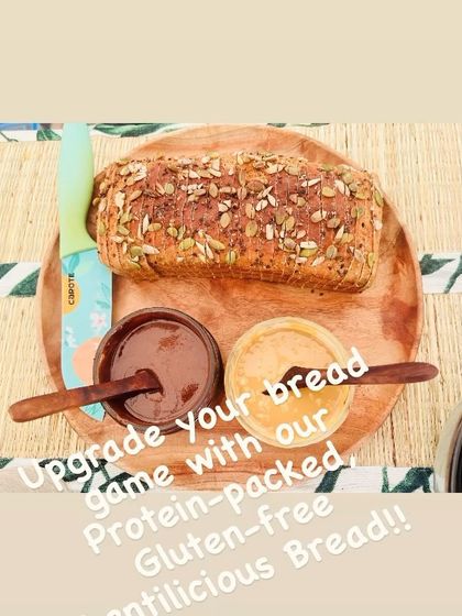 Upgrade your meals with my protein-packed, gluten-free lentil bread. It's the perfect base for my vegan nut butters, creating a snack that is both delicious and incredibly nourishing.
