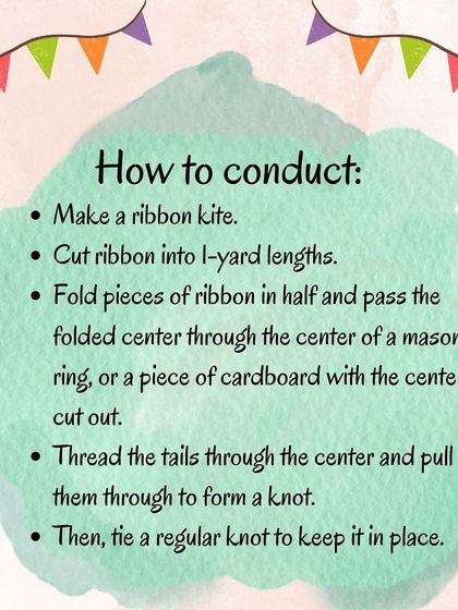 Add a breeze of joy to your day by crafting ribbon kites. This activity is a wonderful way for children to learn about the concept of wind through their senses.