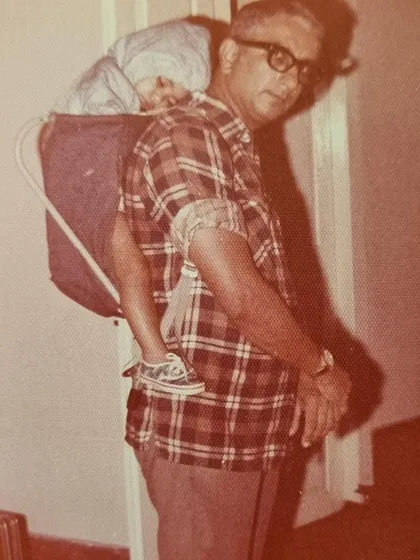 Dara Mistry, a true pioneer, with his daughter. His story reminds us that climbing is a lifelong journey.