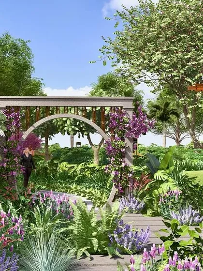 We believe in creating lush, immersive gardens that serve as a sanctuary for residents. This design for the Kriya Villa development embodies our focus on functional ecology, where nature and wellness converge.