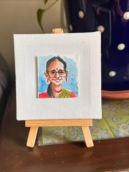 Another angle of my mini portrait of Sabhyata.