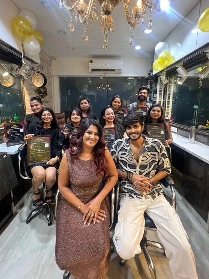 This is what success looks like. I am so proud to see my students complete their journey from beginners to certified professional artists. Here is a happy moment from our graduation day, with everyone ready to start their careers.