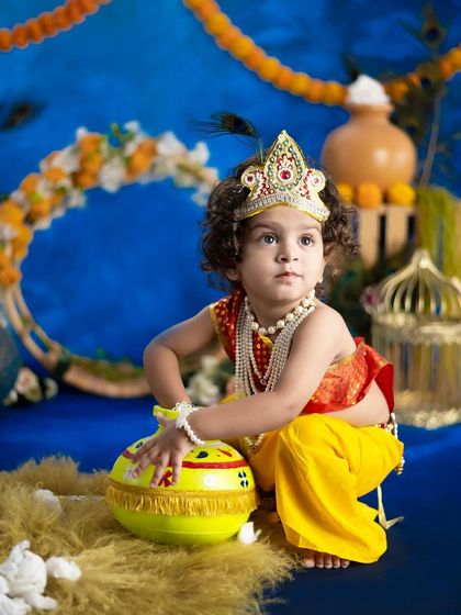 A pensive moment from our Krishna shoot. We capture a range of expressions, from playful to thoughtful.