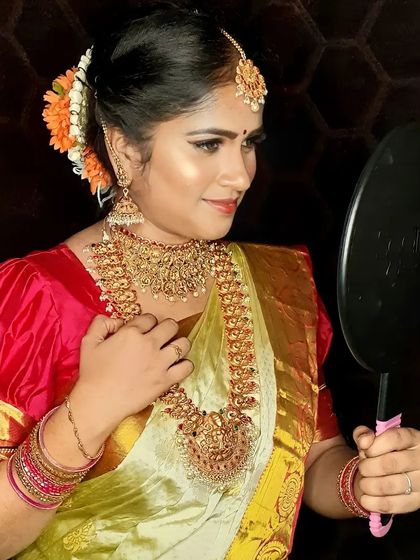 Keerthiraj Shetty - Bridal & Special Occasion Makeup Traditional South Indian Bridal Makeup photo 6