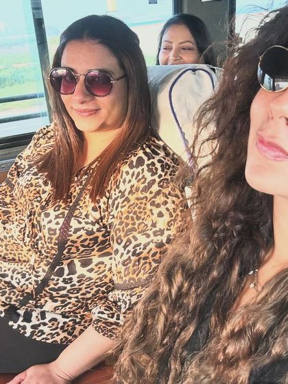 The journey is part of the adventure. Here, members of the tribe are seen traveling together, building excitement and camaraderie even before we arrive at our destination.